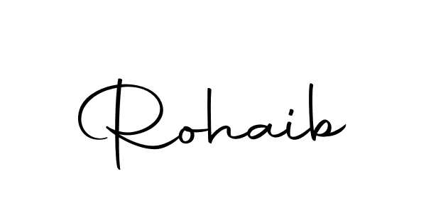 Make a beautiful signature design for name Rohaib. Use this online signature maker to create a handwritten signature for free. Rohaib signature style 10 images and pictures png