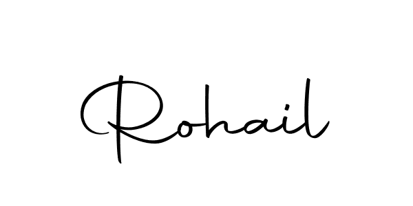 Create a beautiful signature design for name Rohail. With this signature (Autography-DOLnW) fonts, you can make a handwritten signature for free. Rohail signature style 10 images and pictures png