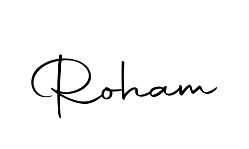 Roham stylish signature style. Best Handwritten Sign (Autography-DOLnW) for my name. Handwritten Signature Collection Ideas for my name Roham. Roham signature style 10 images and pictures png