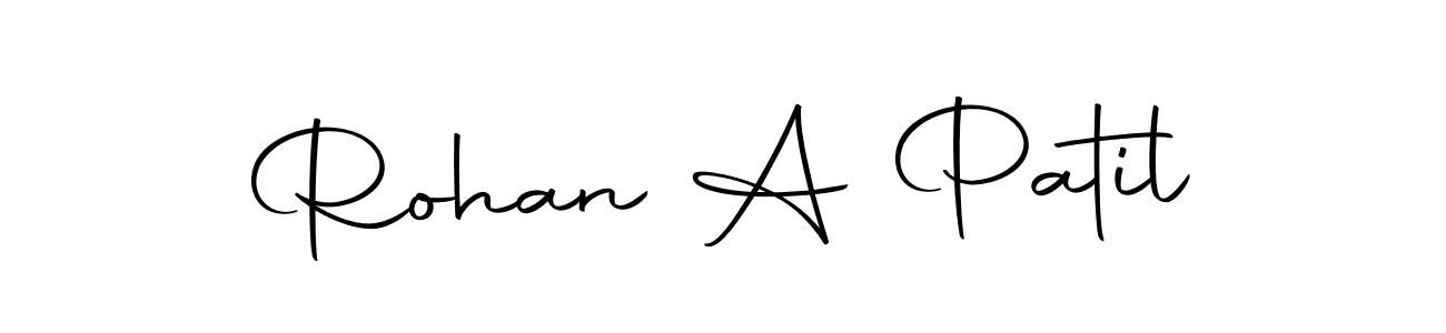 Create a beautiful signature design for name Rohan A Patil. With this signature (Autography-DOLnW) fonts, you can make a handwritten signature for free. Rohan A Patil signature style 10 images and pictures png