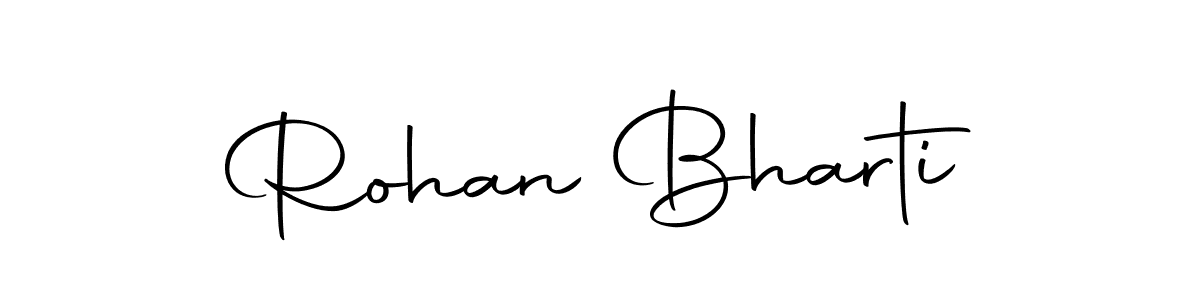 Create a beautiful signature design for name Rohan Bharti. With this signature (Autography-DOLnW) fonts, you can make a handwritten signature for free. Rohan Bharti signature style 10 images and pictures png