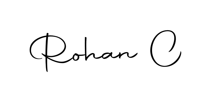 How to make Rohan C name signature. Use Autography-DOLnW style for creating short signs online. This is the latest handwritten sign. Rohan C signature style 10 images and pictures png