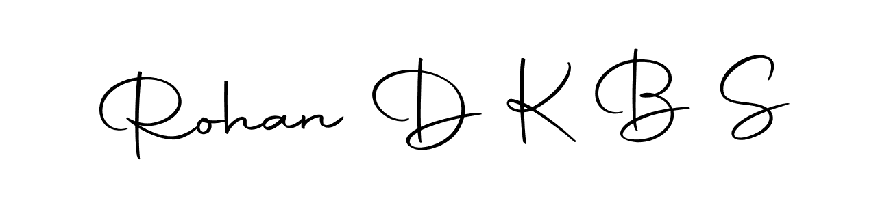 Create a beautiful signature design for name Rohan D K B S. With this signature (Autography-DOLnW) fonts, you can make a handwritten signature for free. Rohan D K B S signature style 10 images and pictures png