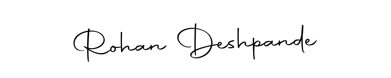 You should practise on your own different ways (Autography-DOLnW) to write your name (Rohan Deshpande) in signature. don't let someone else do it for you. Rohan Deshpande signature style 10 images and pictures png