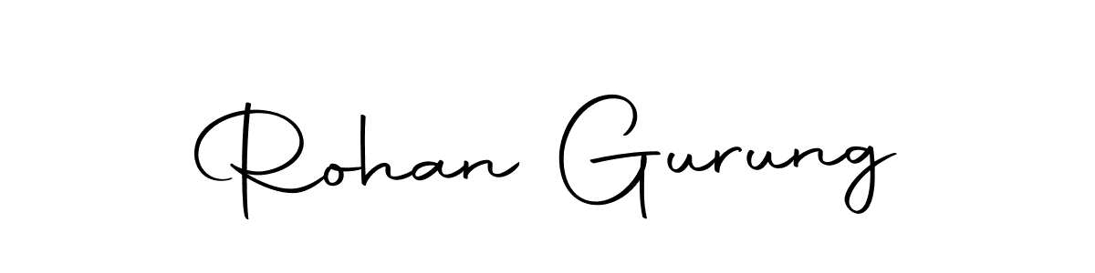 Use a signature maker to create a handwritten signature online. With this signature software, you can design (Autography-DOLnW) your own signature for name Rohan Gurung. Rohan Gurung signature style 10 images and pictures png