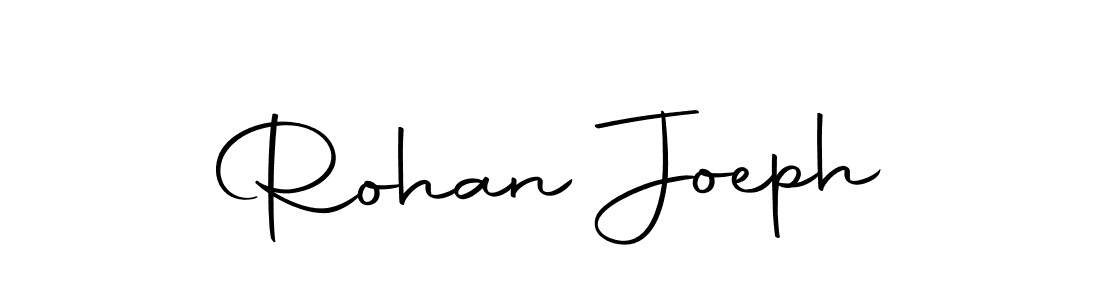 How to make Rohan Joeph name signature. Use Autography-DOLnW style for creating short signs online. This is the latest handwritten sign. Rohan Joeph signature style 10 images and pictures png