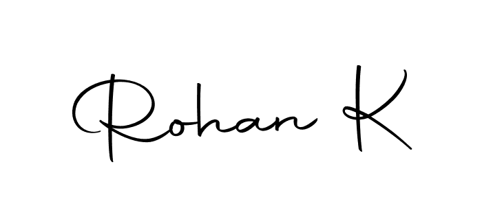 Also we have Rohan K name is the best signature style. Create professional handwritten signature collection using Autography-DOLnW autograph style. Rohan K signature style 10 images and pictures png