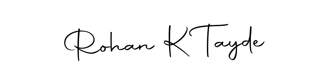 How to make Rohan K Tayde signature? Autography-DOLnW is a professional autograph style. Create handwritten signature for Rohan K Tayde name. Rohan K Tayde signature style 10 images and pictures png