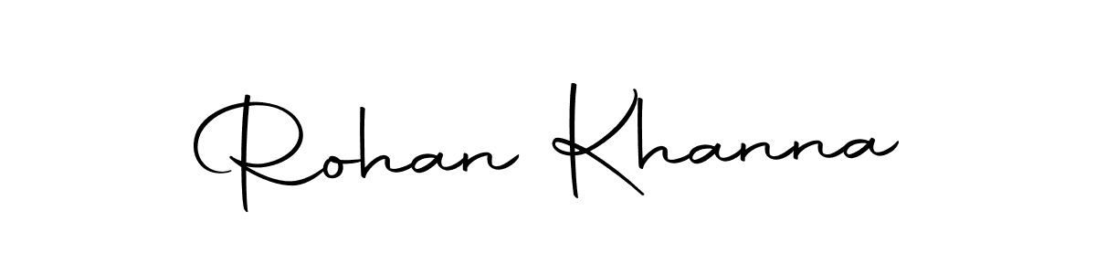 The best way (Autography-DOLnW) to make a short signature is to pick only two or three words in your name. The name Rohan Khanna include a total of six letters. For converting this name. Rohan Khanna signature style 10 images and pictures png