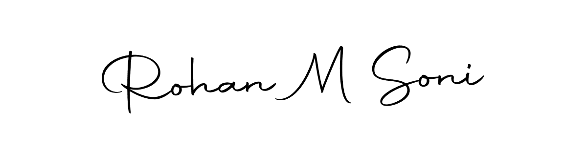 How to make Rohan M Soni signature? Autography-DOLnW is a professional autograph style. Create handwritten signature for Rohan M Soni name. Rohan M Soni signature style 10 images and pictures png