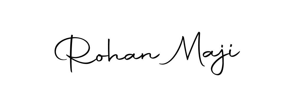 How to make Rohan Maji name signature. Use Autography-DOLnW style for creating short signs online. This is the latest handwritten sign. Rohan Maji signature style 10 images and pictures png