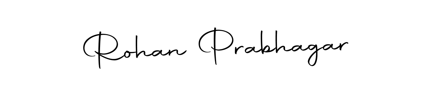 How to make Rohan Prabhagar name signature. Use Autography-DOLnW style for creating short signs online. This is the latest handwritten sign. Rohan Prabhagar signature style 10 images and pictures png