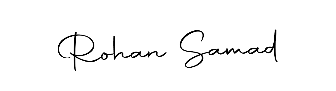 Use a signature maker to create a handwritten signature online. With this signature software, you can design (Autography-DOLnW) your own signature for name Rohan Samad. Rohan Samad signature style 10 images and pictures png