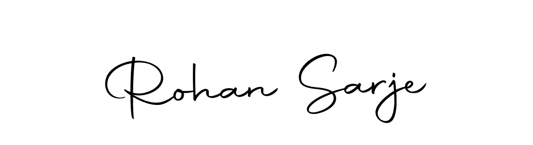 How to make Rohan Sarje name signature. Use Autography-DOLnW style for creating short signs online. This is the latest handwritten sign. Rohan Sarje signature style 10 images and pictures png
