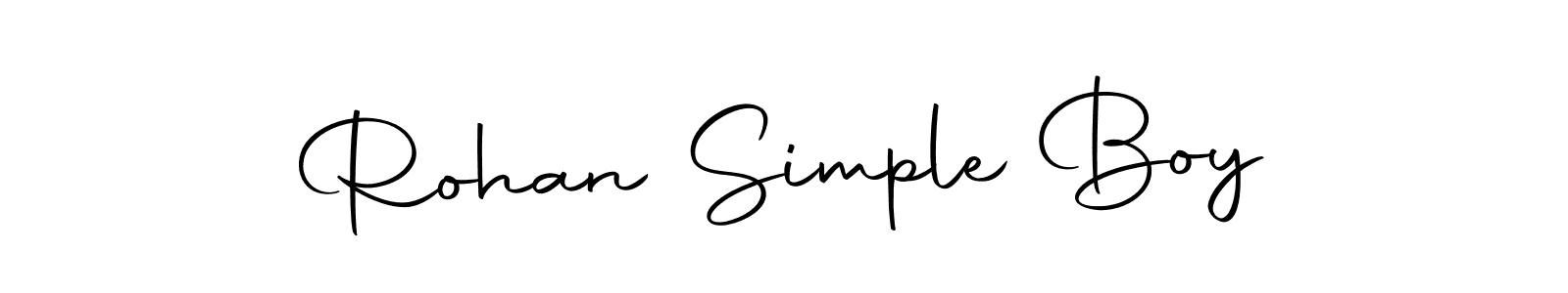 Rohan Simple Boy stylish signature style. Best Handwritten Sign (Autography-DOLnW) for my name. Handwritten Signature Collection Ideas for my name Rohan Simple Boy. Rohan Simple Boy signature style 10 images and pictures png