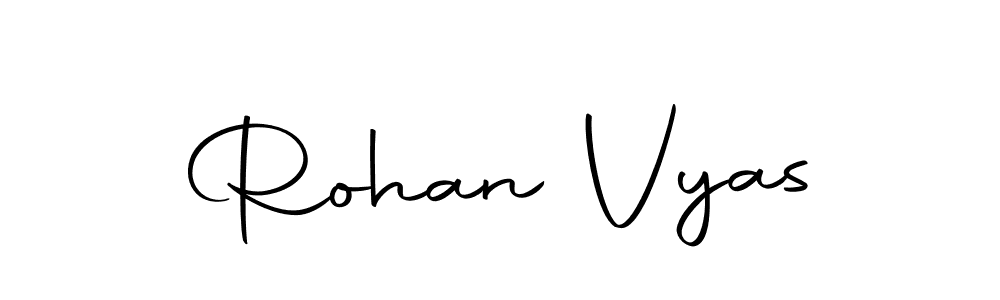Use a signature maker to create a handwritten signature online. With this signature software, you can design (Autography-DOLnW) your own signature for name Rohan Vyas. Rohan Vyas signature style 10 images and pictures png