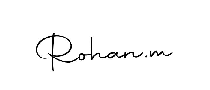 Rohan.m stylish signature style. Best Handwritten Sign (Autography-DOLnW) for my name. Handwritten Signature Collection Ideas for my name Rohan.m. Rohan.m signature style 10 images and pictures png