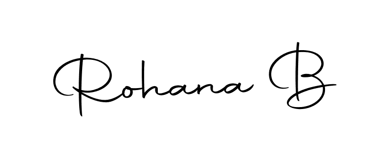 Design your own signature with our free online signature maker. With this signature software, you can create a handwritten (Autography-DOLnW) signature for name Rohana B. Rohana B signature style 10 images and pictures png