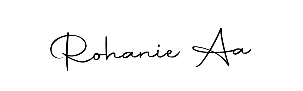 Rohanie Aa stylish signature style. Best Handwritten Sign (Autography-DOLnW) for my name. Handwritten Signature Collection Ideas for my name Rohanie Aa. Rohanie Aa signature style 10 images and pictures png
