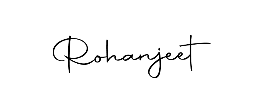 Use a signature maker to create a handwritten signature online. With this signature software, you can design (Autography-DOLnW) your own signature for name Rohanjeet. Rohanjeet signature style 10 images and pictures png