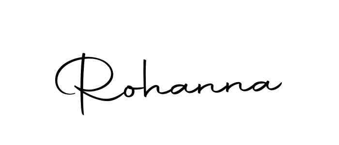 How to make Rohanna signature? Autography-DOLnW is a professional autograph style. Create handwritten signature for Rohanna name. Rohanna signature style 10 images and pictures png