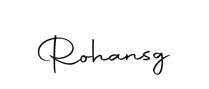 Create a beautiful signature design for name Rohansg. With this signature (Autography-DOLnW) fonts, you can make a handwritten signature for free. Rohansg signature style 10 images and pictures png