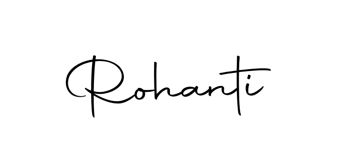 The best way (Autography-DOLnW) to make a short signature is to pick only two or three words in your name. The name Rohanti include a total of six letters. For converting this name. Rohanti signature style 10 images and pictures png