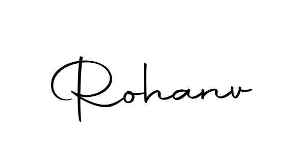 Design your own signature with our free online signature maker. With this signature software, you can create a handwritten (Autography-DOLnW) signature for name Rohanv. Rohanv signature style 10 images and pictures png