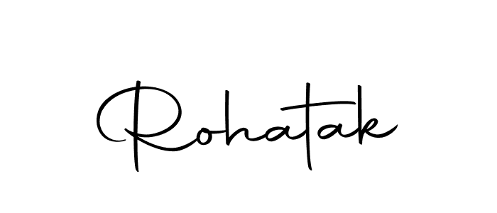 Create a beautiful signature design for name Rohatak. With this signature (Autography-DOLnW) fonts, you can make a handwritten signature for free. Rohatak signature style 10 images and pictures png