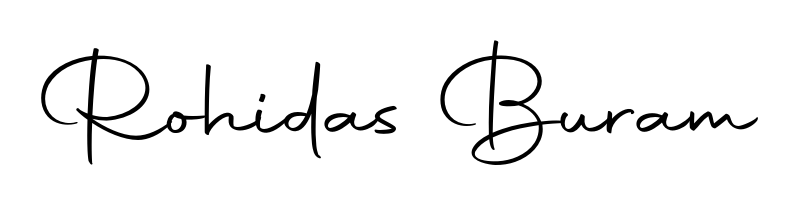 Make a beautiful signature design for name Rohidas Buram. Use this online signature maker to create a handwritten signature for free. Rohidas Buram signature style 10 images and pictures png