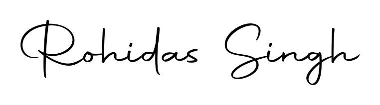 Personalize your online presence with Rohidas Singh signature rendered in elegant Autography-DOLnW font. Great for website footers and blogs. Rohidas Singh signature style 10 images and pictures png