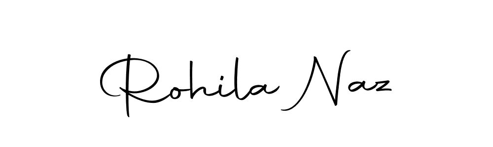 Design your own signature with our free online signature maker. With this signature software, you can create a handwritten (Autography-DOLnW) signature for name Rohila Naz. Rohila Naz signature style 10 images and pictures png