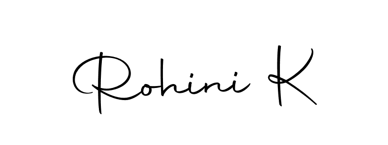 Here are the top 10 professional signature styles for the name Rohini K. These are the best autograph styles you can use for your name. Rohini K signature style 10 images and pictures png