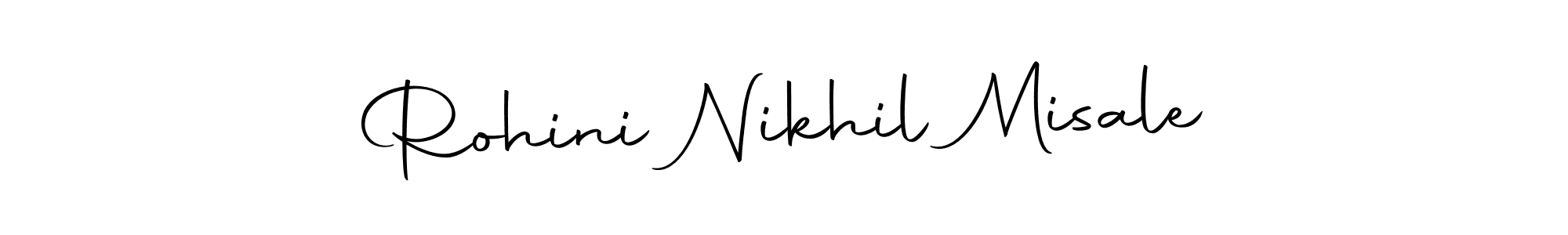 Make a short Rohini Nikhil Misale signature style. Manage your documents anywhere anytime using Autography-DOLnW. Create and add eSignatures, submit forms, share and send files easily. Rohini Nikhil Misale signature style 10 images and pictures png