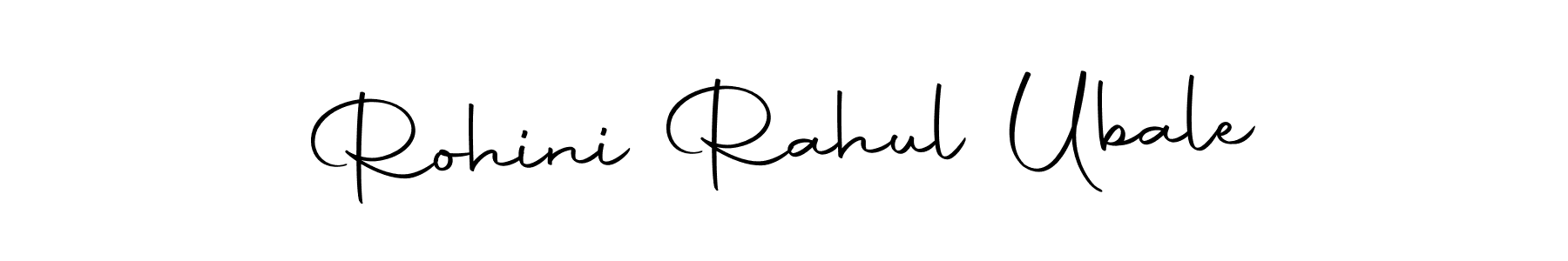 How to make Rohini Rahul Ubale name signature. Use Autography-DOLnW style for creating short signs online. This is the latest handwritten sign. Rohini Rahul Ubale signature style 10 images and pictures png