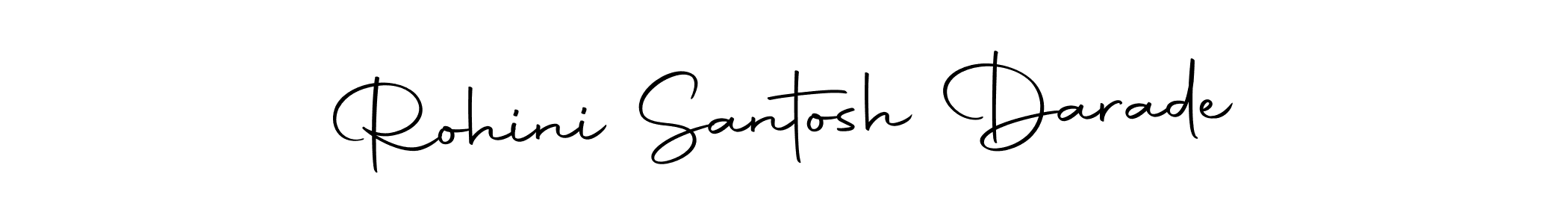 How to make Rohini Santosh Darade name signature. Use Autography-DOLnW style for creating short signs online. This is the latest handwritten sign. Rohini Santosh Darade signature style 10 images and pictures png