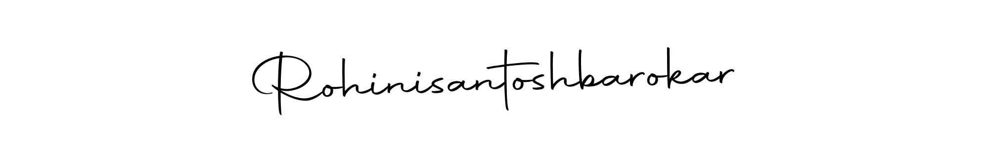 Create a beautiful signature design for name Rohinisantoshbarokar. With this signature (Autography-DOLnW) fonts, you can make a handwritten signature for free. Rohinisantoshbarokar signature style 10 images and pictures png