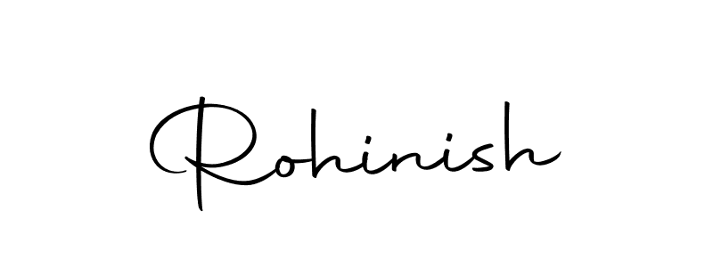 Design your own signature with our free online signature maker. With this signature software, you can create a handwritten (Autography-DOLnW) signature for name Rohinish. Rohinish signature style 10 images and pictures png