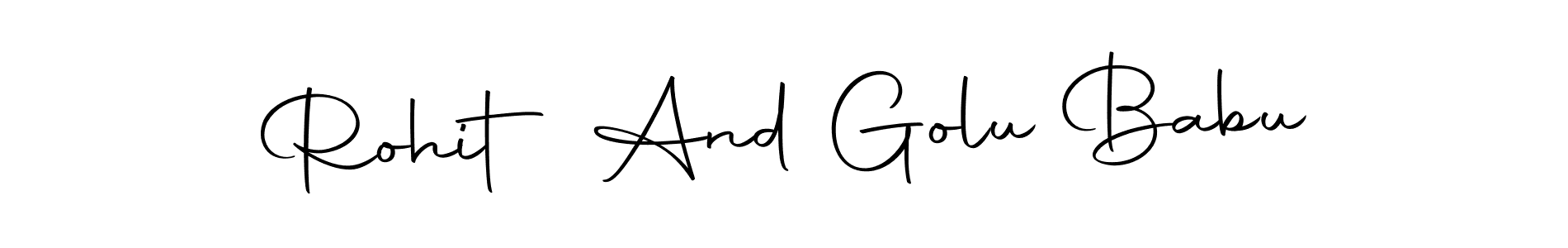 Rohit And Golu Babu stylish signature style. Best Handwritten Sign (Autography-DOLnW) for my name. Handwritten Signature Collection Ideas for my name Rohit And Golu Babu. Rohit And Golu Babu signature style 10 images and pictures png