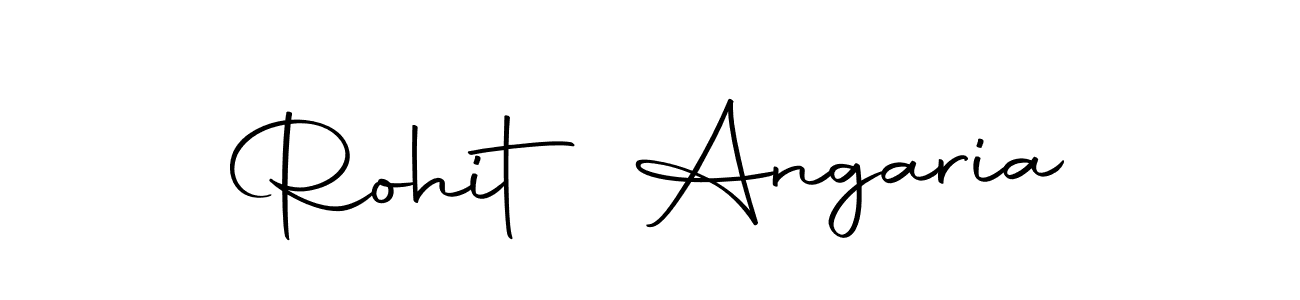 How to make Rohit Angaria name signature. Use Autography-DOLnW style for creating short signs online. This is the latest handwritten sign. Rohit Angaria signature style 10 images and pictures png