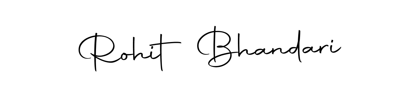 Make a beautiful signature design for name Rohit Bhandari. With this signature (Autography-DOLnW) style, you can create a handwritten signature for free. Rohit Bhandari signature style 10 images and pictures png
