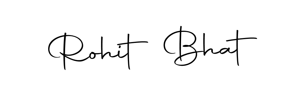 How to make Rohit Bhat name signature. Use Autography-DOLnW style for creating short signs online. This is the latest handwritten sign. Rohit Bhat signature style 10 images and pictures png