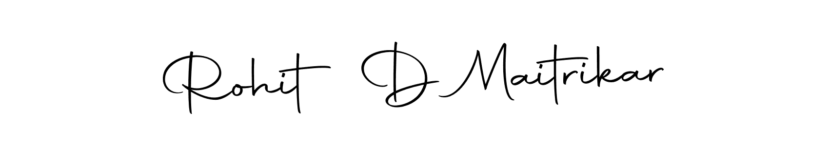 Create a beautiful signature design for name Rohit D Maitrikar. With this signature (Autography-DOLnW) fonts, you can make a handwritten signature for free. Rohit D Maitrikar signature style 10 images and pictures png