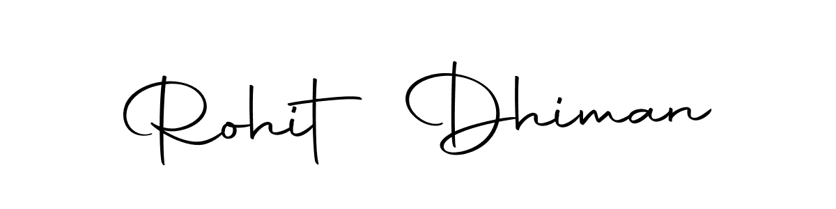 Rohit Dhiman stylish signature style. Best Handwritten Sign (Autography-DOLnW) for my name. Handwritten Signature Collection Ideas for my name Rohit Dhiman. Rohit Dhiman signature style 10 images and pictures png