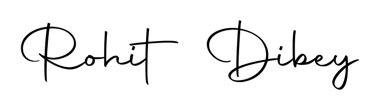 A stylish, flowing autograph style designed for name Rohit Dibey using Autography-DOLnW typography. Perfect for digital creative projects. Rohit Dibey signature style 10 images and pictures png
