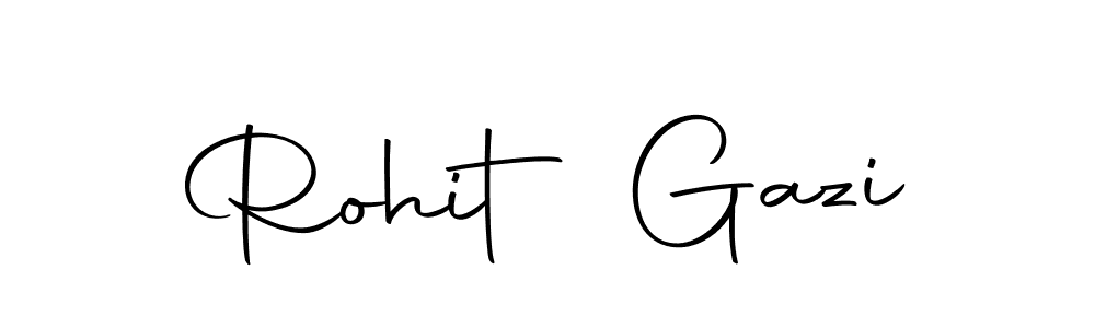 Create a beautiful signature design for name Rohit Gazi. With this signature (Autography-DOLnW) fonts, you can make a handwritten signature for free. Rohit Gazi signature style 10 images and pictures png