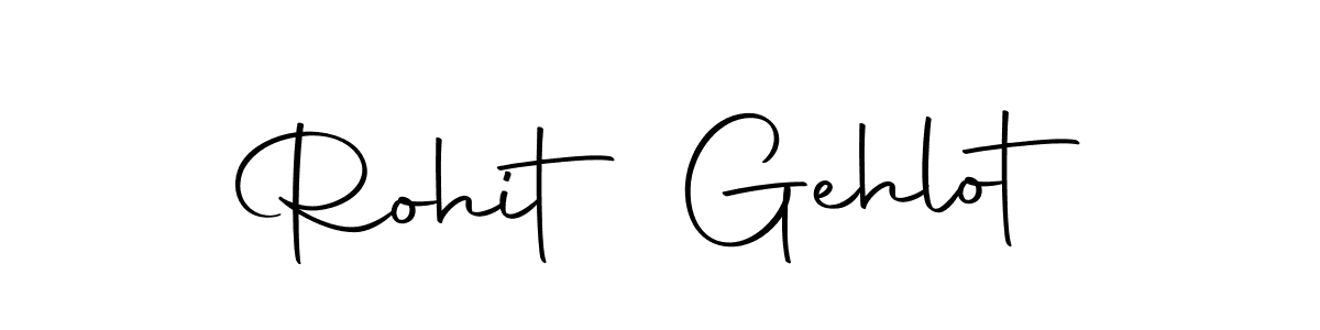 Create a beautiful signature design for name Rohit Gehlot. With this signature (Autography-DOLnW) fonts, you can make a handwritten signature for free. Rohit Gehlot signature style 10 images and pictures png