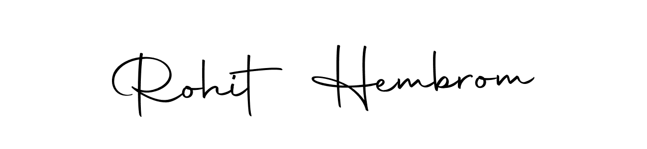 Make a beautiful signature design for name Rohit Hembrom. With this signature (Autography-DOLnW) style, you can create a handwritten signature for free. Rohit Hembrom signature style 10 images and pictures png