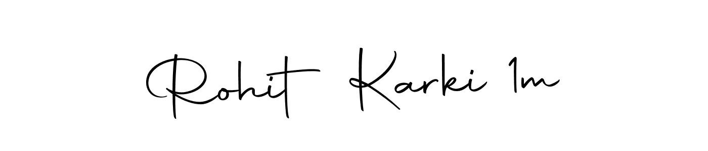 How to make Rohit Karki 1m name signature. Use Autography-DOLnW style for creating short signs online. This is the latest handwritten sign. Rohit Karki 1m signature style 10 images and pictures png