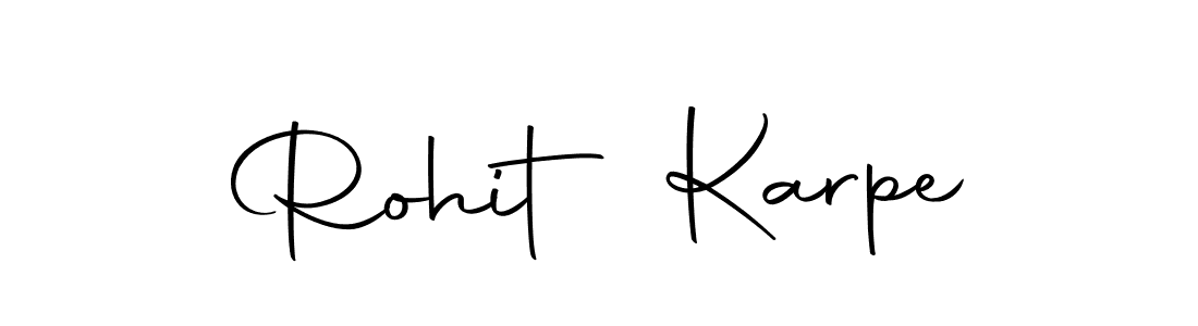 Make a beautiful signature design for name Rohit Karpe. With this signature (Autography-DOLnW) style, you can create a handwritten signature for free. Rohit Karpe signature style 10 images and pictures png